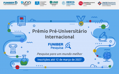 Nova edição do Prêmio Internacional Pré-Universitário FUNIBER Pesquisa para incentivar a pesquisa entre os jovens